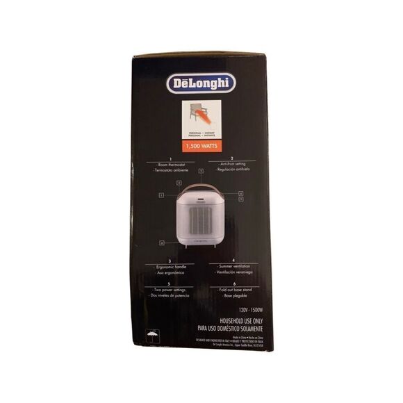 Delonghi HFX30C15.W Capsule Ceramic Heater, White    - Picture 7 of 9